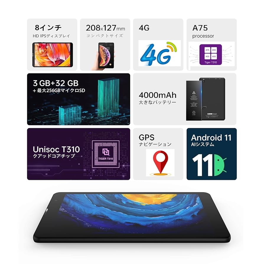 ALLDOCUBE Smile 1タブレット8インチ Amazon.co.jp: タブレット 8インチ ALLDOCUBE Smile 1 Android11